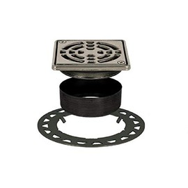 Schluter Systems KERDI-DRAIN Shower Grate Kit 6" Stainless Steel Square