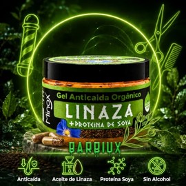 Gel Fijador Cabello Linaza Anti Caida Proteina Soya 375gr