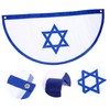 Mipcase 2pcs Israel National Flag Vertical Garden Flag Outdoor Decoration