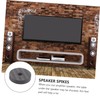 jojofuny 20pcs Carbon Fiber Speaker Spikes Pads for Audio Isolation
