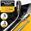 Magnetic Pickup Tool Set with 15lb&1lb Pick Up Rod, Round&Square