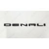 GMC 1pc Matte Black Rear DENALI Emblems Letters Fit 2021-2023