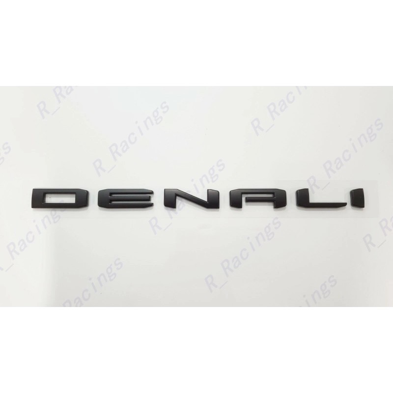 GMC 1pc Matte Black Rear DENALI Emblems Letters Fit 2021-2023