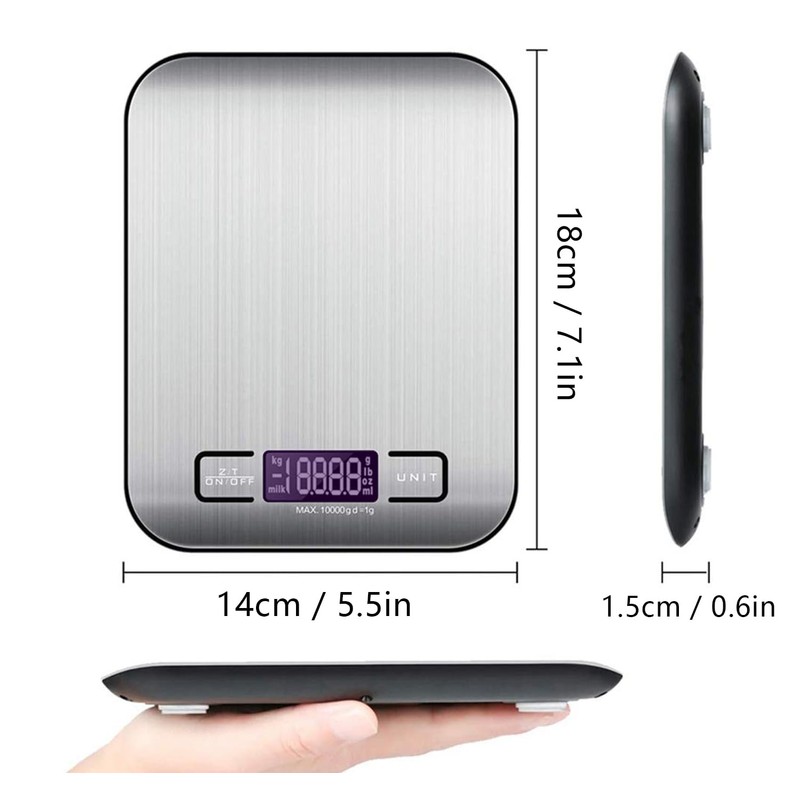 DQST Bascula Digital Cocina, Báscula para Alimentos, Utilizable con Carga