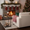 Fiwochic 2-Tier Winter Firewood Rack with Tabletop 4 Hooks Indoor
