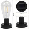 Solar Light Replacement Top with Bulb for Solar Lantern