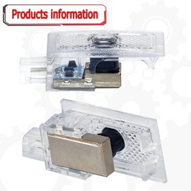 Jfsotls Never Fade Car Door LED Logo Compatible with 300 300C 300S 2005-2022 Projector Ghost Shadow Lights, Laser Welcome Lamp Logo Light, LED Courtesy Step Lights Ground Lamp HD Kit Replacement (Red)