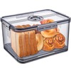 Gifhomfix Bread Box Bread Boxes for Kitchen Counter Airtight, Time