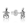 AeraVida Sterling Silver Sea Turtle Post Stud Earrings | Everyday
