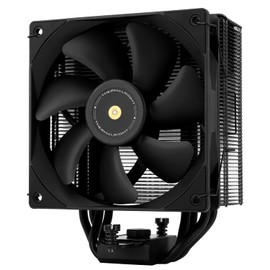 Thermalright Assassin Spirit 120 EVO Dark CPU Cooler, 4 Heatpipes, 12 cm PWM Quiet Fan CPU Air Cooler, 1850 RPM Speed, Black Top Cooler, Supports AMD AM4 AM5 & Intel 1700/1150/1200