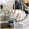 Square Shower Mats for Inside Shower 60x60cm, Loofah Shower Mat