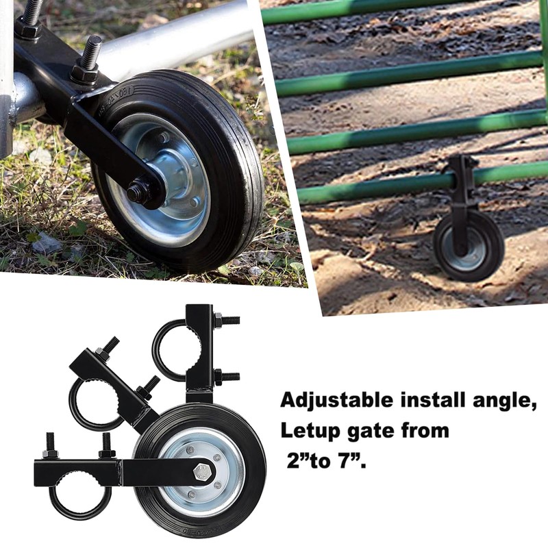 Gate Wheels for Metal Tube Gate Driveway Gate Fence Wheels