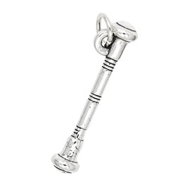 LGU Sterling Silver Color Guard Baton Charm or Pendant