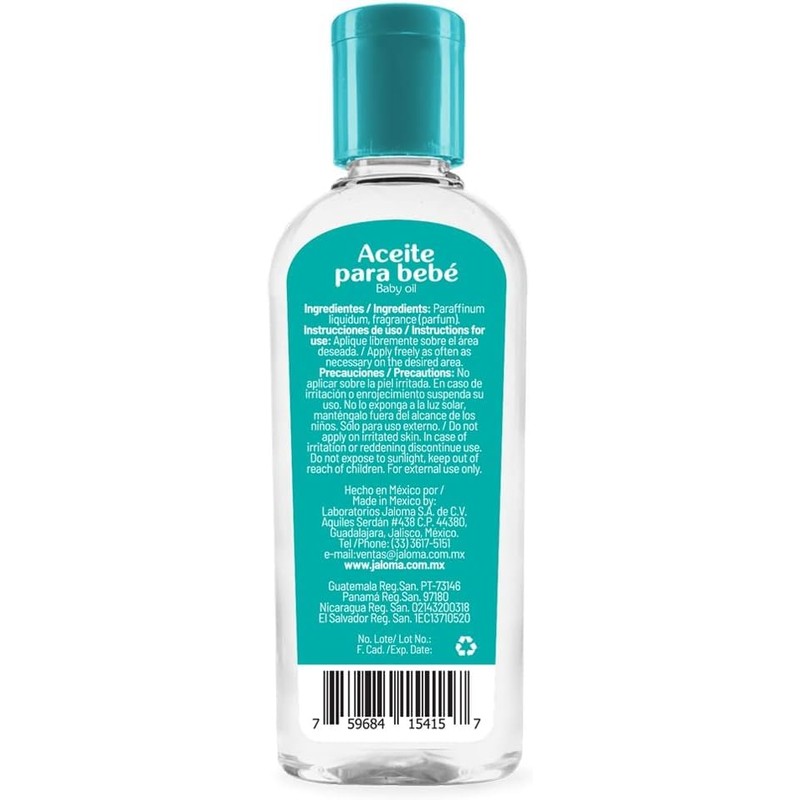 Jaloma | Aceite para Bebé, con Ingredientes Naturales, 120ml
