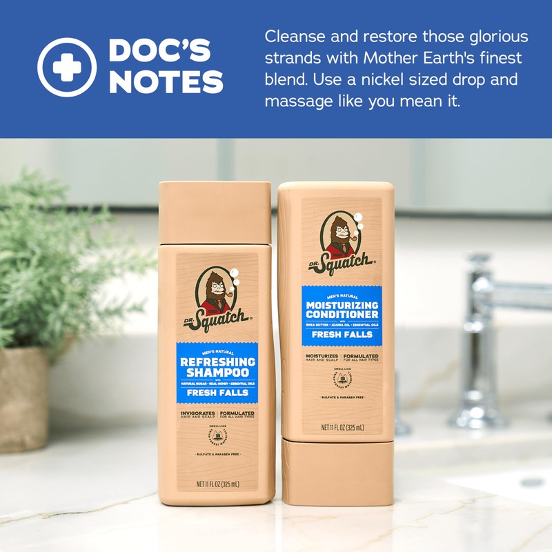 Dr. Squatch Natural Hair Bundle for Men - Healthy, Full