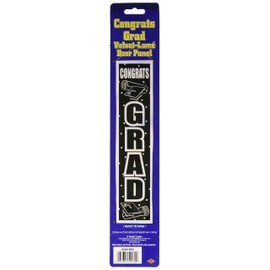 Congrats Grad Velvet-Lam� Door Panel Party Accessory (1 count) (1/Pkg)