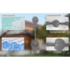 Seprochoo Replacement Shade Parts Bungee End Cap Kit, for Exterior