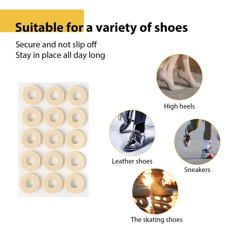 GEDEUBAN 75 PCS Small Corn Cushion Pads for Feet, Toe