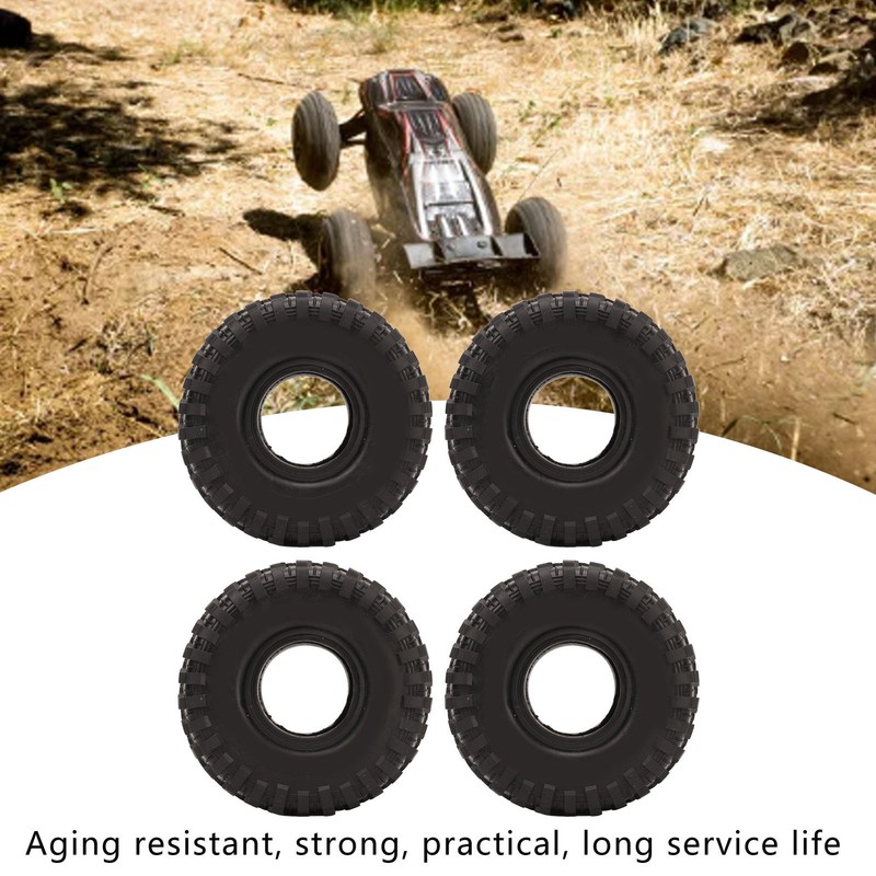 1.9in RC Car Tire Uneven Texture Surface Stable Grip Rubber