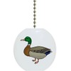 Mallard Duck Ceramic Fan Pull