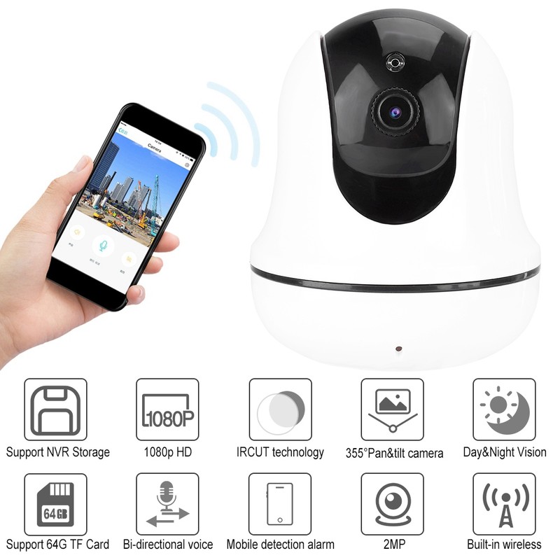 P2P Onvif WIFI IP Camera 1080P HD Outdoor Wireless IR
