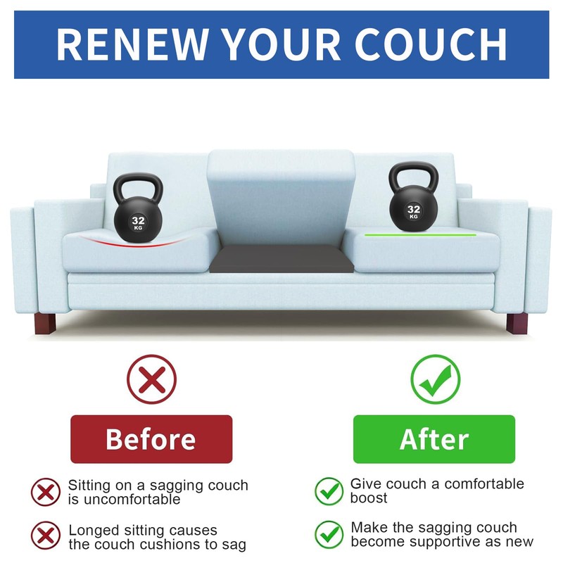 Lanswood Couch Cushion Support 20" x 20" Couch Cushion Replacement,