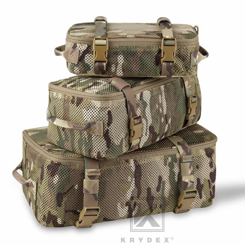 KRYDEX Tactical Modular Pouch Set Outdoor Backpack Organizer Travel Suitcase