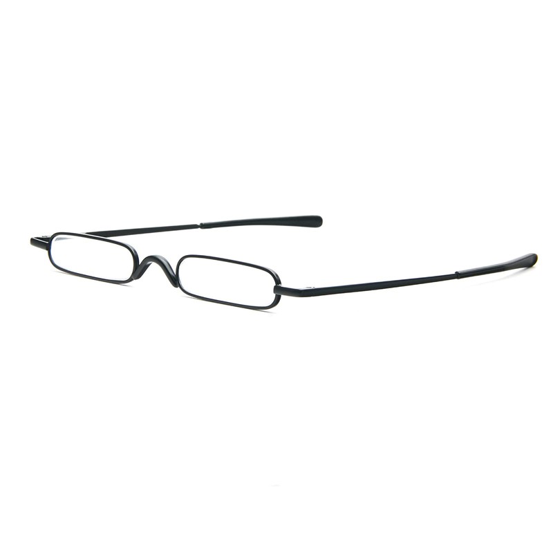 [REAVEE] 老眼鏡 ミニサイズメタルフレーム ポケット 携帯用 ケース付け 超軽量TR90フレーム 男女兼用 おしゃれ 度数