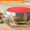 Winproper Mixing Bowls with Lids Set, 6 PCS Stainless Steel