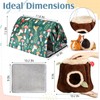 Abbylike 2 Pack Guinea Pig Hideout Washable Guinea Pig Tunnel