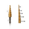 WORKPRO 3-Piece Step Drill Bit Set, 1/4" Hex Shank Quick