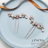 Easedaily - Horquillas para el pelo para novia (2 unidades),