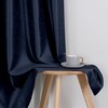 Chyhomenyc Uptown - Cortinas de cocina azul marino de 45