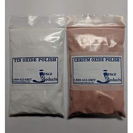 JESCO Cerium Oxide and Tin Oxide Polish Combo
