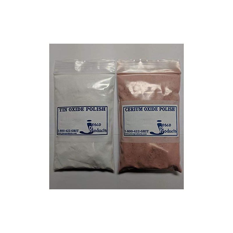 JESCO Cerium Oxide and Tin Oxide Polish Combo
