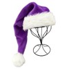 LKQBBSZ Black Christmas Santa Hat, 29.5 Inch Plush Christmas Santa