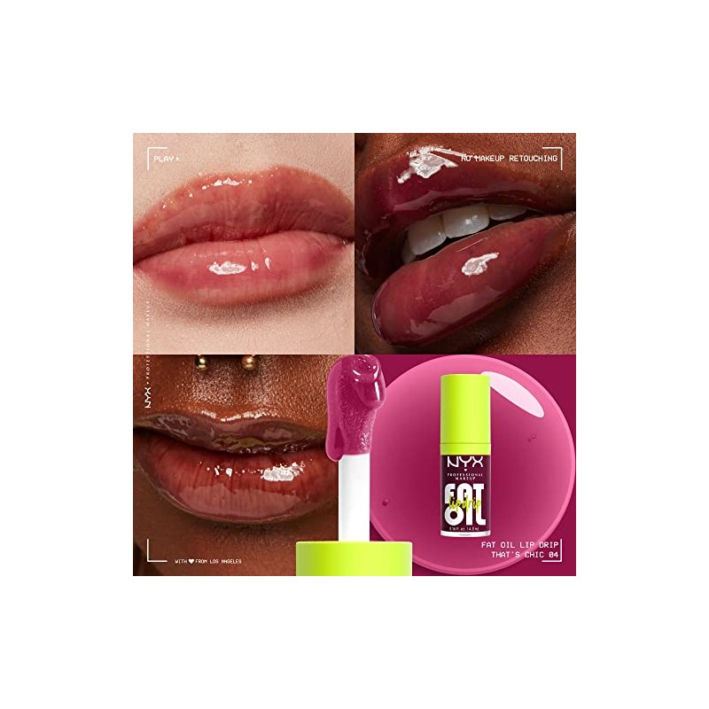 NYX Professional Makeup, Fat Oil Lip Drip Gloss Brillo labial