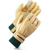 FEISHDEK Waterproof Work Gloves for Men, Winter Insulated Leather Work