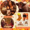 Skylety Fall Highland Cow Pumpkin Theme Gift Set Includes 16oz