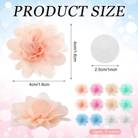Copkim 12 Pcs Mini Flower Decorative Magnets Set Cute Flower Fridge Magnets Multicolor Refrigerator Decorative Magnets Flower Whiteboard Magnets for Office Supplies Kitchen Decorations