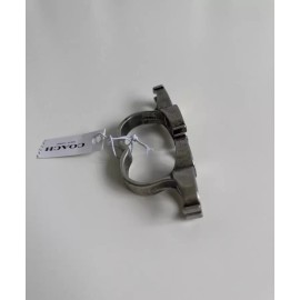 Coach signature link ring silver Size 7