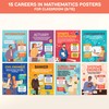 Decorably 15 Math Career Posters for Classroom, 11x14in Educational, Matte-Laminated