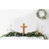 Wooden cross made from olive wood