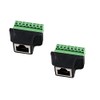 euroharry RJ45 Female to Terminal Block 8-Pin Adapter LAN Network