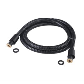 MakeFit Shower Head Hose 59 Inches, Stainless Steel Shower Head Hose with Brass Nuts, Universal Replacement for Handheld, Matte Black