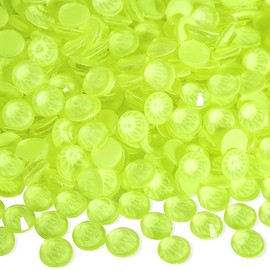 Blinginbox Flatback Rhinestones Round Gems, 1440pcs Luminous Series Glass Stones Neon Gems Non Hotfix Crystal Rhinestones for Nail Charms Crafts Clothes Tumblers,New Citrine Neon,SS20.