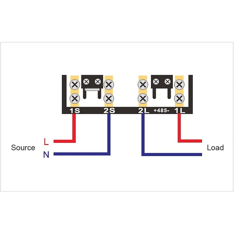 DAE DEM720-2P, 240V Electric kWh Submeter, RS485, 1P2W (2 hot
