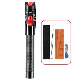 LIAYTRSS Fiber Optic Cable Tester 50mW Fiber Optic Pen FTTH Optical Troubleshooting 50km with FC-LC Adapter for Fiber Optic Technology
