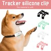 4 Pcs Dog GPS Trackers Rubber Clip Compatible with Tractive