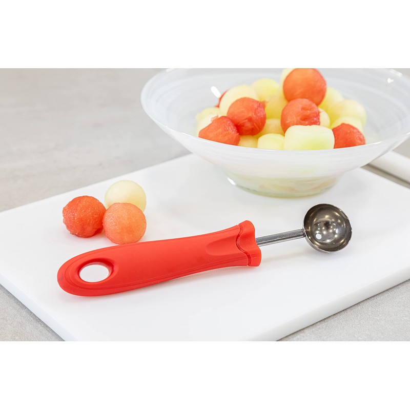 KitchenCraft Melon Baller Fruit Scoop, Soft Grip Easy to Clean